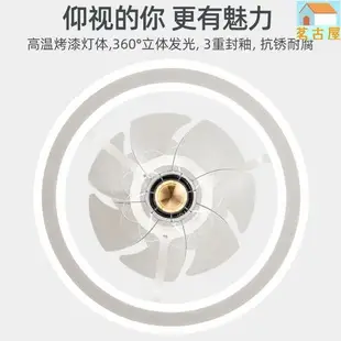 天花板燈 led 吸頂燈可調光 現代簡約吸頂風扇燈家用臥室餐廳小型帶燈風扇吊燈燈扇一體吊扇燈北歐吸頂風扇燈臥室