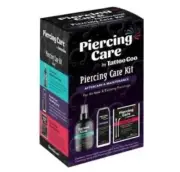 TATTOO GOO Piercing Healthy Aftercare Kit of Cleansing Spray; Soap; Swabs NEW