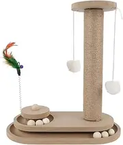 Cat Scratching Post Multifunctional Interactive Toy with Stable Base Ball Indoor Entertainment Exercise Cats