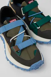 Twins Multicolored textile and nubuck sneakers for women