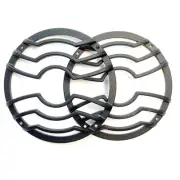6.5" Full Metal Aluminum Speaker Covers Mesh Grill Car Audio DJ PA Wave Design