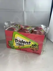 Trident Vibes SOUR PATCH KIDS Watermelon 6-40 Piece Bottles Best By 8/15/2025