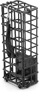 AirFly 6-Loops Crab Trap for Fishing Pole: Catches Dungeness, Rock & Blue Crabs, Bait Cage, 4”x2”x1” (Without Loops)
