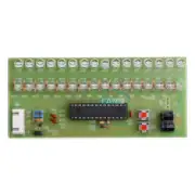 Adjustable Display Pattern VU Meter Level Indicator 16 LED Dual Channel Green