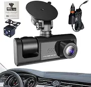Dashboard Camera for Cars | Car 1080p Camera for Dashboard,Front and Rear Driving Recorder with Night Vision, Wide Angle, Loop Recording for Long-Distance Travel
