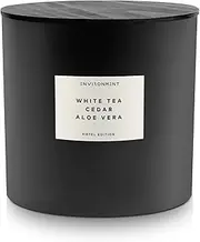 Environment Inspired by 5-Star Hotels WSTN Candle, 55oz Luxury Coconut Apricot Wax Candles for Home (White Tea | Cedar | Aloe Vera) Home Fragrance Products, 4 Wick Candle, Vegan & Cruelty-Free