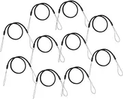 Gadpiparty 10pcs Retractable Loss Lanyard for Stylus and Touch Pens Elastic Rope for Drawing Tablets and Notebooks Black Minimalist Design for Everyday Use