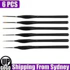 6PCS Extra Fine Tip Detail Paint Brushes for Miniatures Model Maker Painting Set
