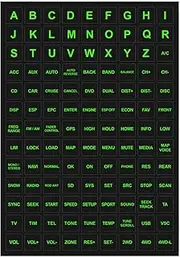 Car Control Luminous Sticker - Waterproof Glow-in-The-Dark Automobile Stickers - Automobile Inner Accessories, Circuit Panel Label for Car Outer Door Handle