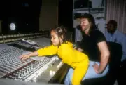 Seven year old Raven Symone works with Producer Hitman Howie Tee w- Old Photo 8