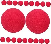 HOOTNEE 20pcs Red Sponge Clown Nose Soft Comfortable Cosplay Props for Halloween Parties Stage Shows Versatile Costume Accessories for Instant Clown Look