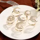 Sun Napkin clasp Alloy Napkin Holder Buckles Moon Napkin Buckle Ramadan Kareem