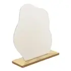 Decorative Acrylic Mirror with Stand-Aesthetic Desk Vanity Mirror-Frameless