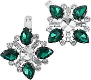 [Didiseaon] 2pcs Elegant Rhinestone Crystal Shoe Clips High Heel Buckles for Bridal Wedding Accessories Durable Metal and Sparkly Decoration for Comfortable Secure Fit at Special Events