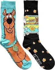 [Hyp] Scooby Doo and The Mystery Machine Men's Crew Socks 2 Pair Pack