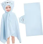 Hooded Fleece Towel Poncho for Soft Bath Towel with Cute Design Beach Changing Robe for Boys for Bathing and Swimming