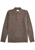 NN07 Alfie Wool-blend Polo Jumper - Grey - XL XL