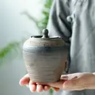 4.9" Chinese Tea Containers Ceramic Tea Storage Jar Tea Caddy Spices Tea Set