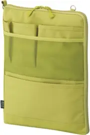 Laptop Sleeve, Water & Stain Repellent, Vertical for Backpack, 13.4" X 9.8", Gre