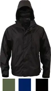Packable Rain Jacket with Zippered Pouch Easy Carry Lightweight Rain Coat