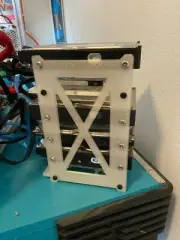 6 Bay 3.5 inch Hard Drive HDD Rack Holder Chia Cage Case Caddy (color options!)