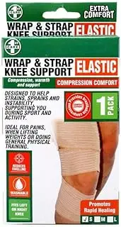 Wrap Strap Knee Support Elastic Protection Comfort Support Muscles - Size Large