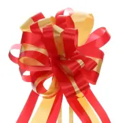 20pcs 7" Large Big Pull Bow Car Gift Wrapping Bows Ribbon, Yellow/Red