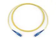 2m LC-LC Duplex 9/125 OS2 Singlemode Fiber Cable Yellow Optic Uniboot OFNR 6FT