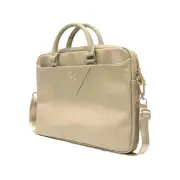 Guess Grained PU Laptop Bag 15/16-inch - Light Gold/4G Logo