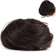 Tignapoo Messy Bun Hair Piece Clip in Claw Hair Extensions Natural Ponytail Synthetic Combs add Hair for Women