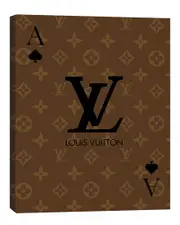 Louis Vuitton Playing Card Ace Of Spades Couture Wall Art