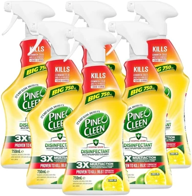 Disinfectant Multipurpose Cleaner Trigger Spray Lemon Lime 750Ml (Pack of 6)