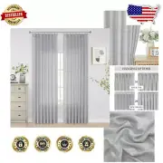 Luxurious 40" Wx108" Light Filtering Curtains - 2 Panels with Pinch Pleat Style