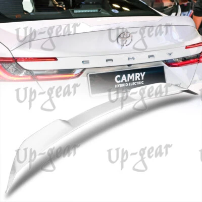 For 2025-2027 Toyota Camry W-Power V-Style Pearl White Rear Trunk Lip Spoiler Wi (for: Toyota)