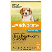 Advocate Flea, Heartworm and Worm Pipette Blue for Medium Dog