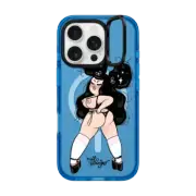 iPhone 16 Pro Impact Ring Stand Case MagSafe Compatible Cindy by Mel Stringer