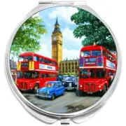 Big Ben Double Decker Bus Compact with Mirrors - for Pocket or Purse