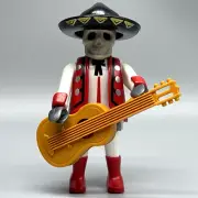 Playmobil Mariachi Skeleton Ghost Male Adult Figure Musician Instrument Guitar