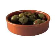 Olympia Rustic Mediterranean Large Round Dishes 134mm - Orange - Oven Safe