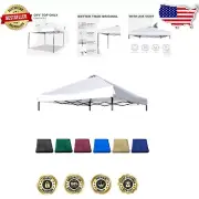 10x10 Pure White Canopy Replacement Top with Air Vent for Straight Leg Frame