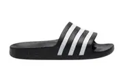 Adidas Unisex Adilette Aqua Slides (Core Black/Cloud White/Core Black)