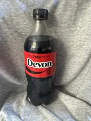 Share a Coke with Devon 2025 Personalized Gift Coca~Cola Bottle 20oz Zero