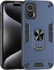 Compatible with Motorola Edge 30 Lite Case,Compatible with Motorola Edge 30 Neo Car Mount Magnetic Stand [Hard PC+TPU] 2 in 1 Blue