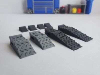Ramps and Chocks for 1/24 Scale Garage Shop Display