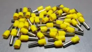 10/20/50Pcs E6012 10AWG 6mm² YELLOW Insulated Ferrule Bootlace Terminals Crimp