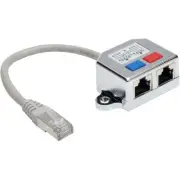 Tripp Lite 2-to-1 RJ45 Splitter Adapter Cable, 10/100 Ethernet Cat5/Cat5e