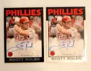 2021 Topps 1986 Auto Scott Rolen SP/199 + 1986 Auto 2 Cards (76B)