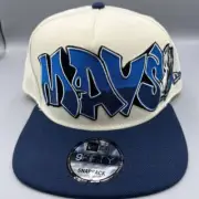 Dallas Mavericks Hat Men Graffiti Retro Vintage 9Fifty New Era Snap Back A-Frame