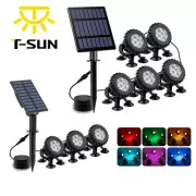 2/3/5 Solar Pond Pool Light Submersible Solar Spotlight Landscape Security Lamp