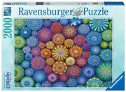 Ravensburger Puzzle 2000pc - Radiating Rainbow Mandalas